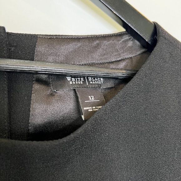 WHBM Dress Black and White Color Block Dress - Picture 2 of 7